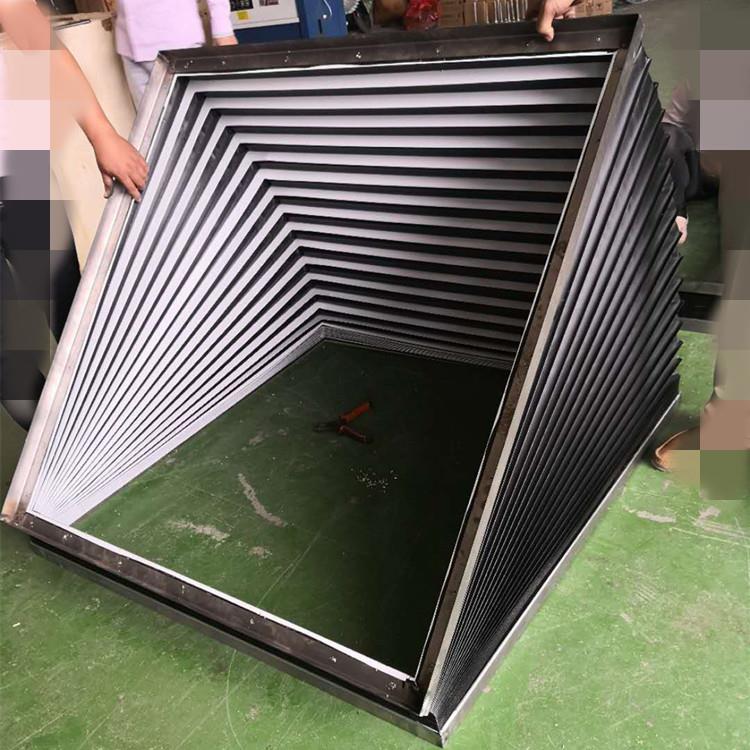 工作平台升降防护装置 风琴式防护罩 舞台设备升降机伸缩防护罩