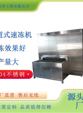 灌汤包商用大型速冻机水饺馄饨全自动速冻设备汤圆隧道式速冻线