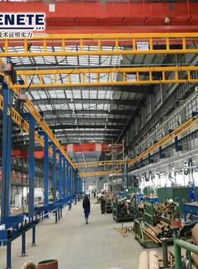 高博轨道刚性起重工作单元单梁工位吊125kg250kg起重机