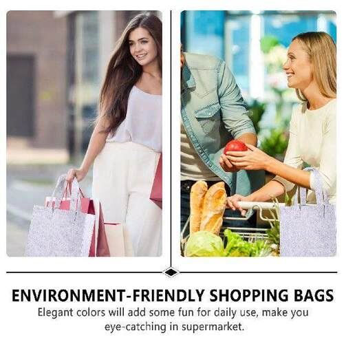 Felt Handbag Eco-friendly Tote Bag Reusable Storage for