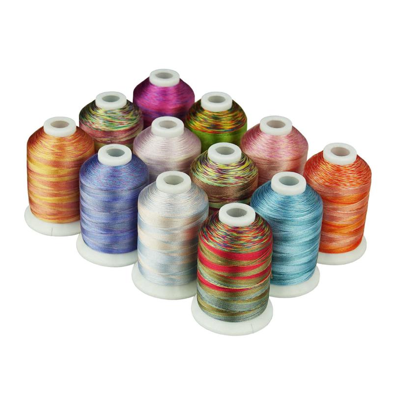 段染绣花线家用工业绣花机用绣花线法式绣花线embroidery thread