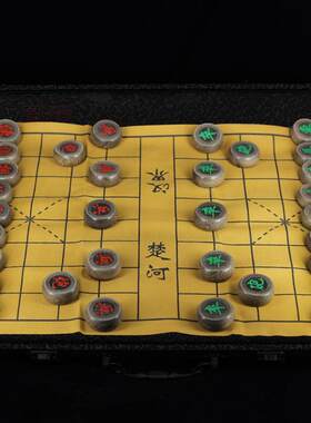 金丝楠阴沉木象棋 乌木工艺品象棋 金丝楠木阴沉木象棋
