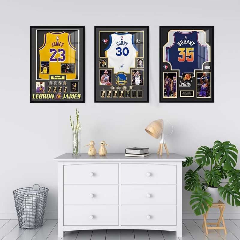 篮球球星球衣画NBA库里科比詹姆斯纪念周边篮球球迷生日礼物男生