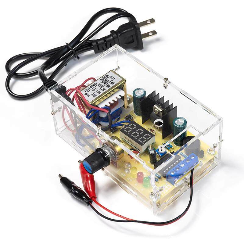 LM317 可调稳压电源电路板制作套件电源数显可调 实训组装DIY电子