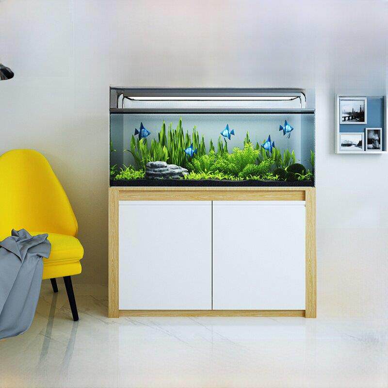 新斯堪地那维亚的鱼缸底座柜实木鱼缸架原木水族馆阿达海缸草缸实