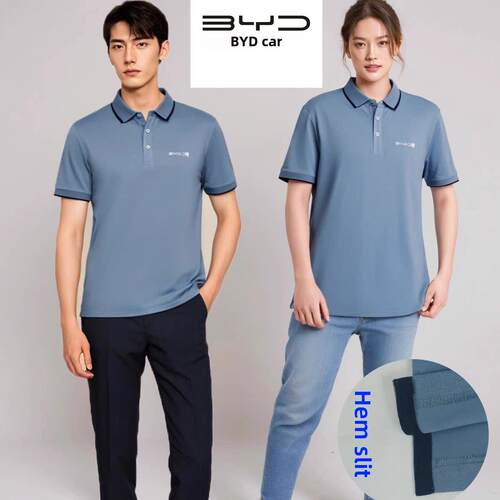 2024新比亚迪王朝网络Polo衫夏季短袖4S店门店销售工作服工作t恤