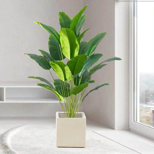 1pc Artificial Plants Large Tropical Palm Tree Fake Banana P