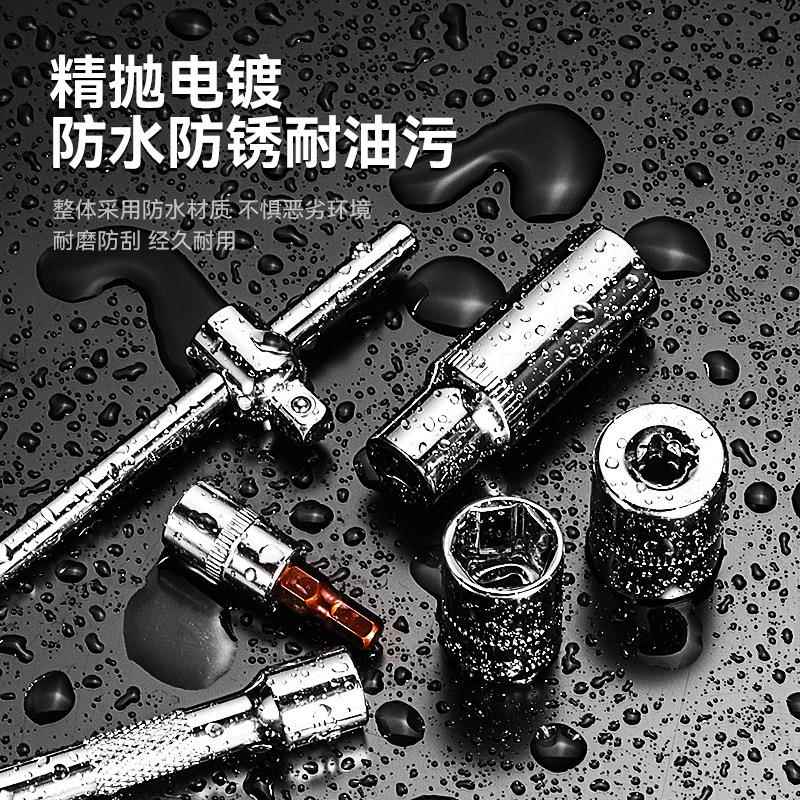 业级家用53件套汽修552工具套装工24手/72齿套筒扳快速汽修工具套