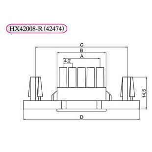 16R 42474 HX42008 10R HXH红星接插件 24R 12R 14R