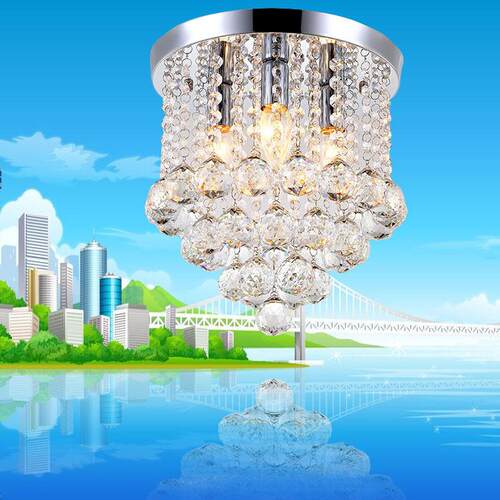 新款直销玄关灯 led灯具 客厅 卧室 阳台灯 水晶过道灯吸顶灯酒店