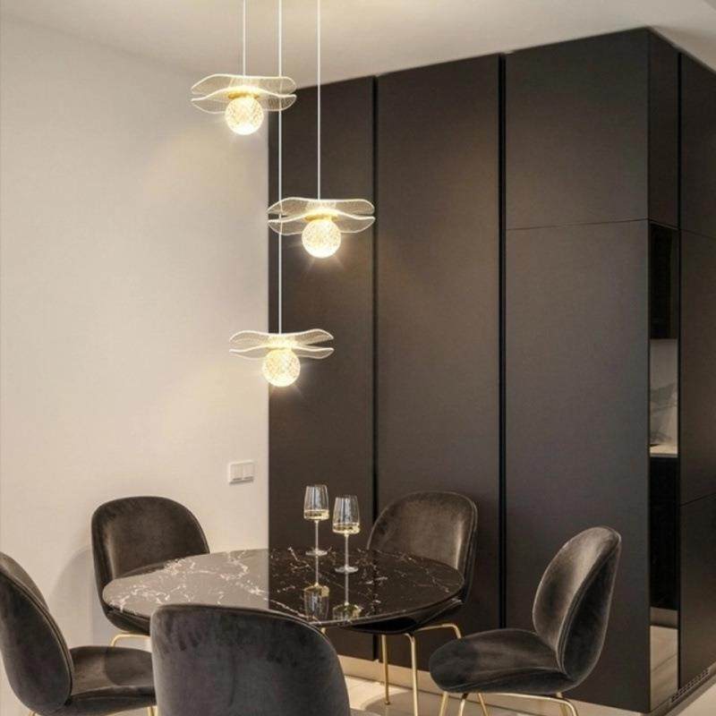 餐厅吊灯荷叶灯.玄关阳台走廊过道楼梯装饰灯卧室床头氛围吊灯