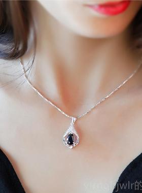 新款项链日女999纯银吊坠2妈024年新款小锁骨链生礼物送长辈众妈