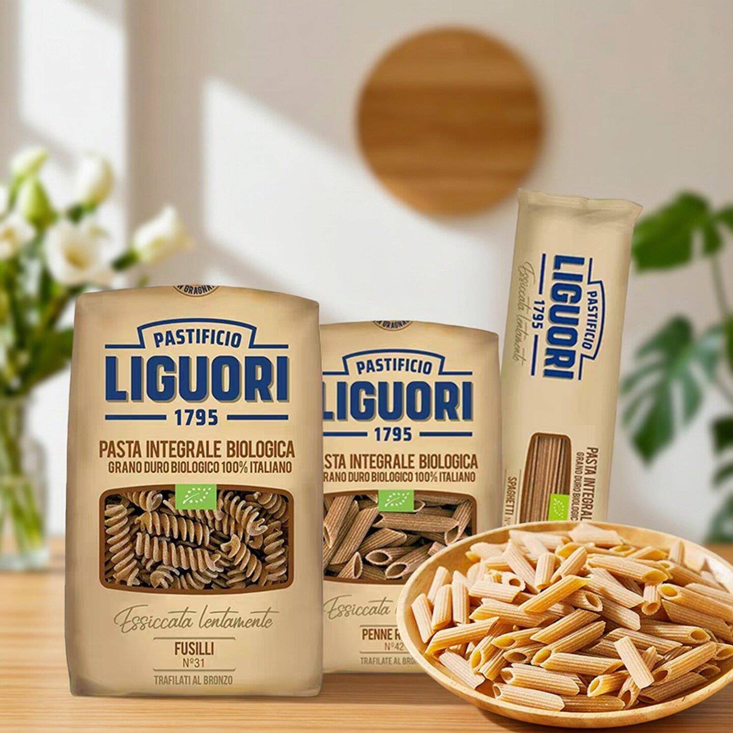 Liguori Whole pasta意古礼意大利面 全麦意粉通心粉 全面直身型 - 实物图