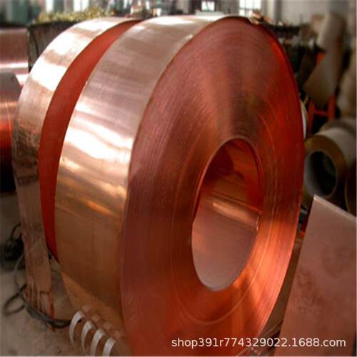纯铜箔，C1100/T2紫铜带宽度不限，现货T2铜箔，铜皮，铜卷0.05mm