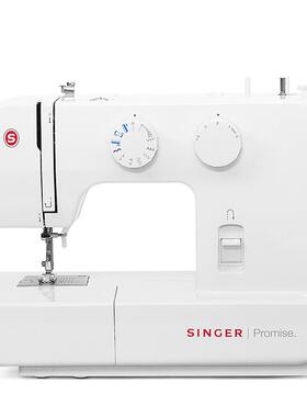 Sing台er缝纫机84014功09多能家用电动小型式带锁扣眼衣边车吃厚