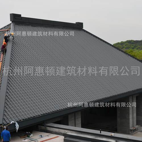 .mm厚铝锰建材型连体筒一金体L-50属屋瓦面镁瓦