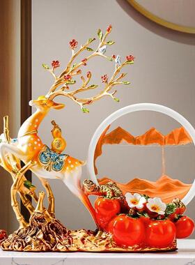 乔迁新居礼品搬家温暖的家礼品实用流沙画沙漏饰品家居客厅装饰