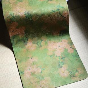 慢旗蓝香席云纱茶复0000253古真丝长方形桌中茶式 禅意台布手工