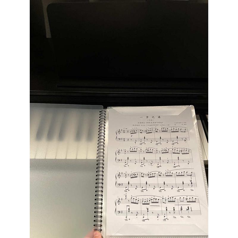 A4曲谱音乐谱夹册可修改不反光钢琴谱夹便携琴谱收纳册学生文件夹
