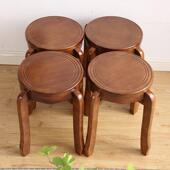 实木圆凳子家用凳现凳代约餐厅木质中式 可子收292纳叠放椅子客厅