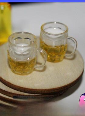 DOLLHOUSE小布娃娃屋配件DIY场景模型微缩食玩ob11小家具啤酒杯