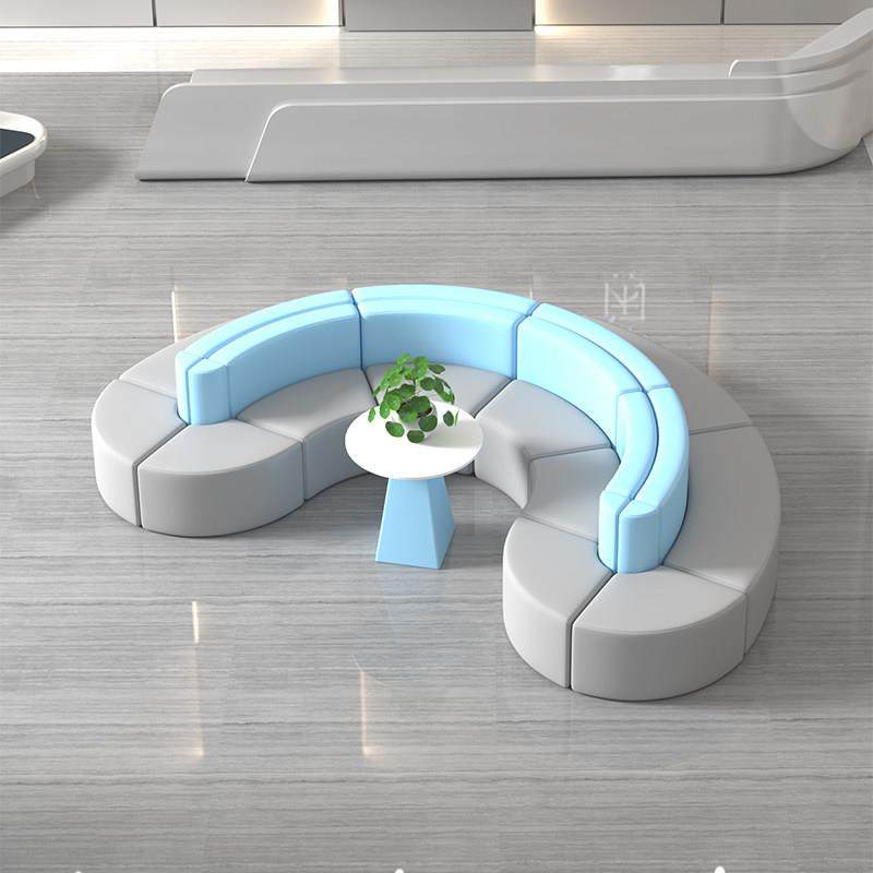 创意休闲休息区图书馆阅览室大厅接待培训机构幼儿园商场弧形沙发,商业/办公家具,沙发,淘宝优惠券,粉丝福利购,淘宝优惠卷