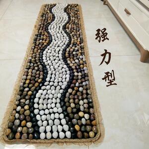 天然鹅卵石足部按摩垫玉华石步行地毯家足部石强大的鹅卵石穴位按