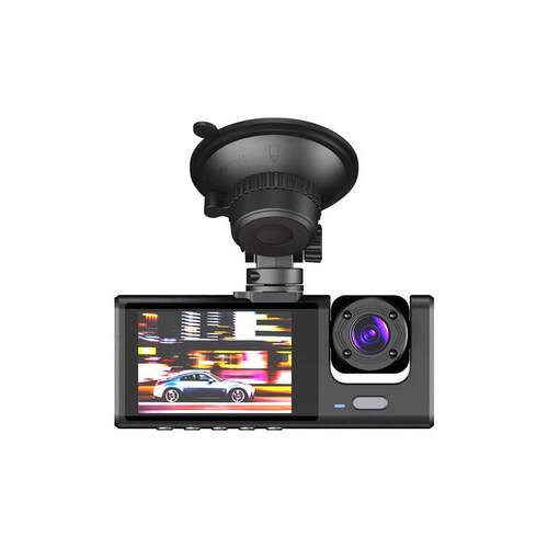 2寸屏私模行车3路高清1080P三镜头停车监控载DVR