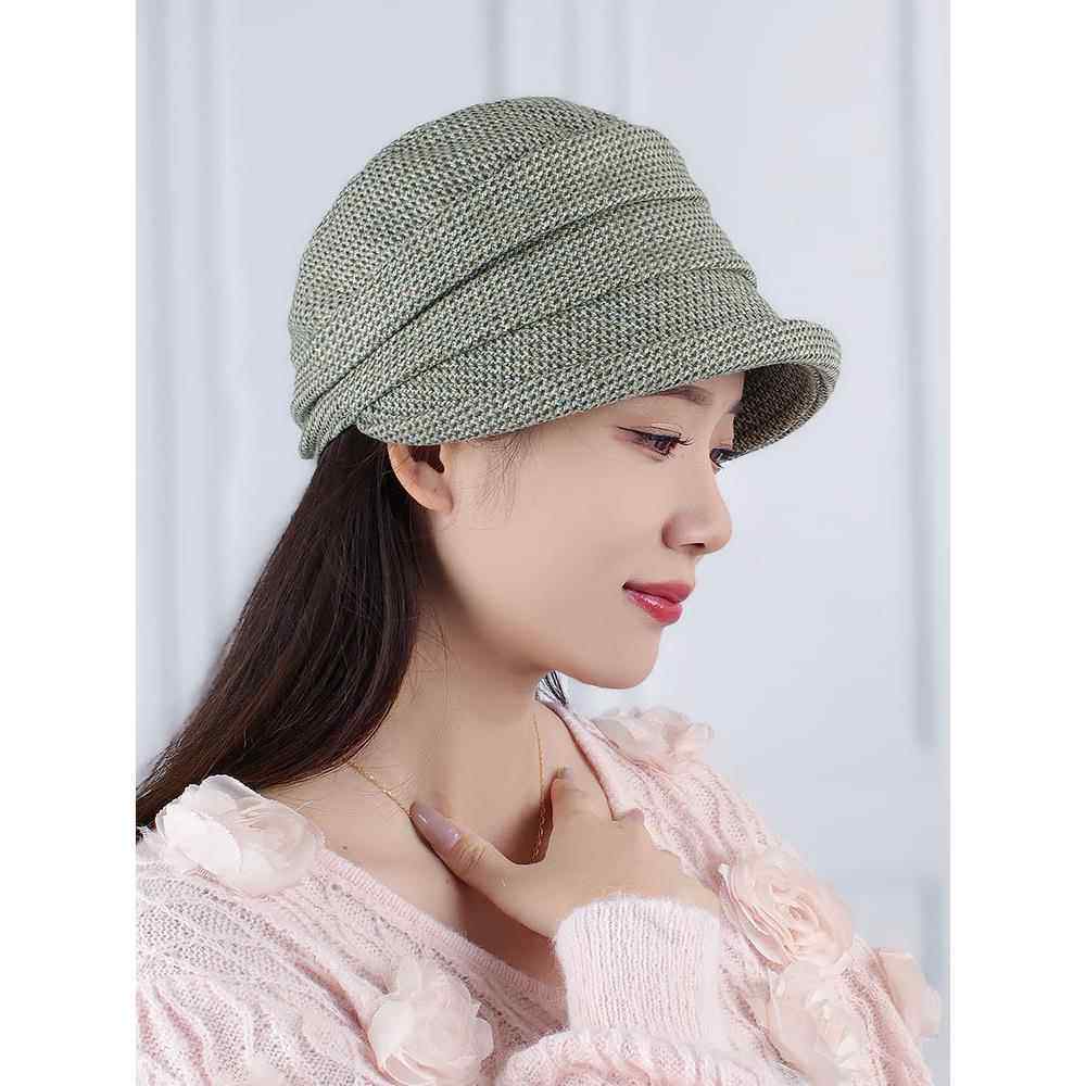 女士秋季加绒保暖鸭舌帽子防风粗花呢翻边贝雷帽时尚褶皱时0119e,服饰配件/皮带/帽子/围巾,帽子,淘宝优惠券,粉丝福利购,淘宝优惠卷