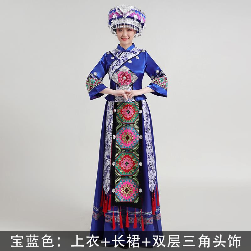 高档湘西土家族服饰女演蹈出成舞服旅拍写真装传统恩施西人兰卡普