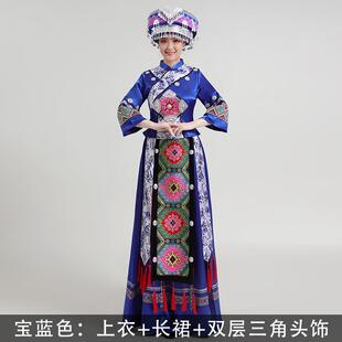 高档湘西土家族服饰女演蹈出成舞服旅拍写真装传统恩施西人兰卡普