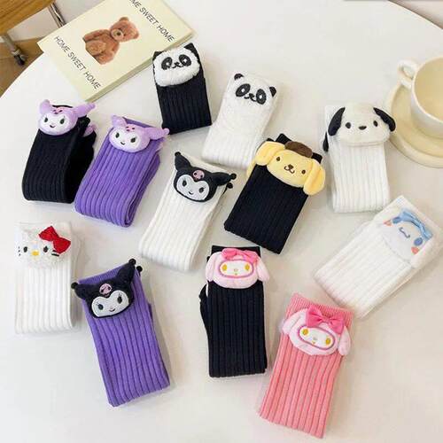 Anime Sanrio Kuromi My Melody Cinnamoroll Socks for Children