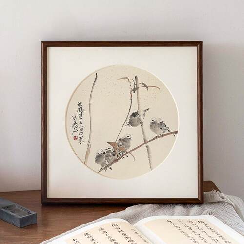 中古风画框空框装裱复古油画装饰外框实木边框条定制尺寸拼图相框