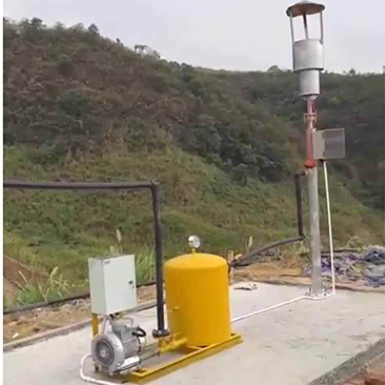 小型简易沼气火炬工程气体排放净化设备不锈钢材质流量50立方