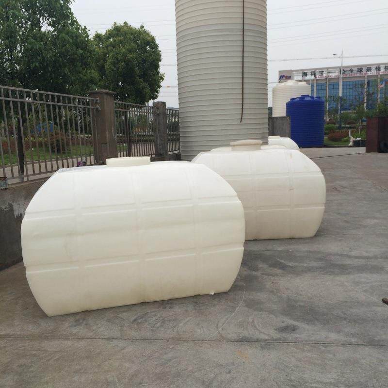 5吨卧式塑料水箱pe长方形车载运输储罐塑料水塔加厚2/3吨规格