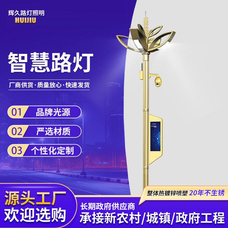 智慧路灯厂家智能灯带系统交通综合灯杆led户外金属照明灯节能