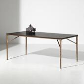 艺术符号北欧表情YUZU橡木西餐桌椅组合长方形侘寂风桌子设计师款