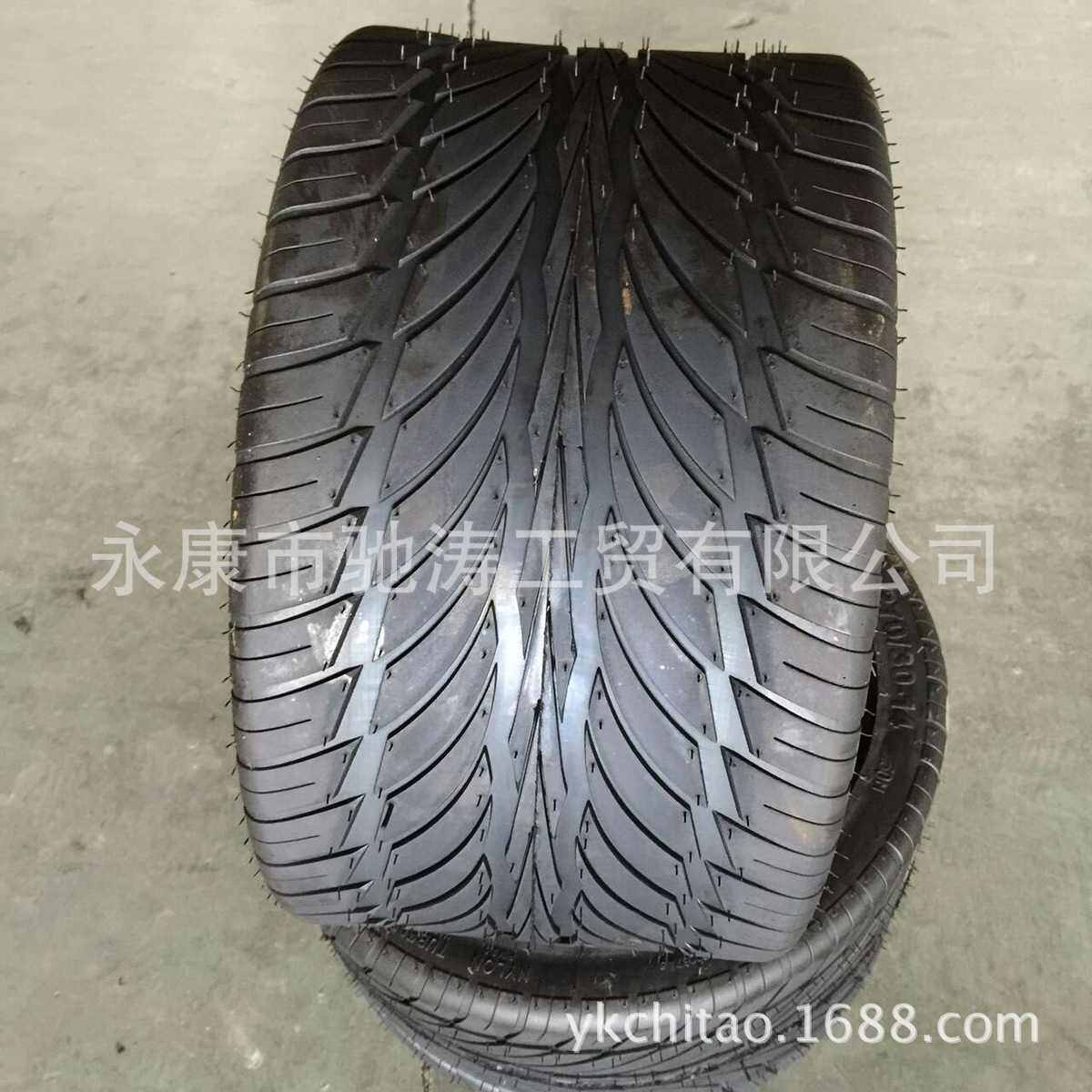 四轮摩托沙滩车14寸扁平胎235/30-14轮胎铝轮毂14寸 改装车配件