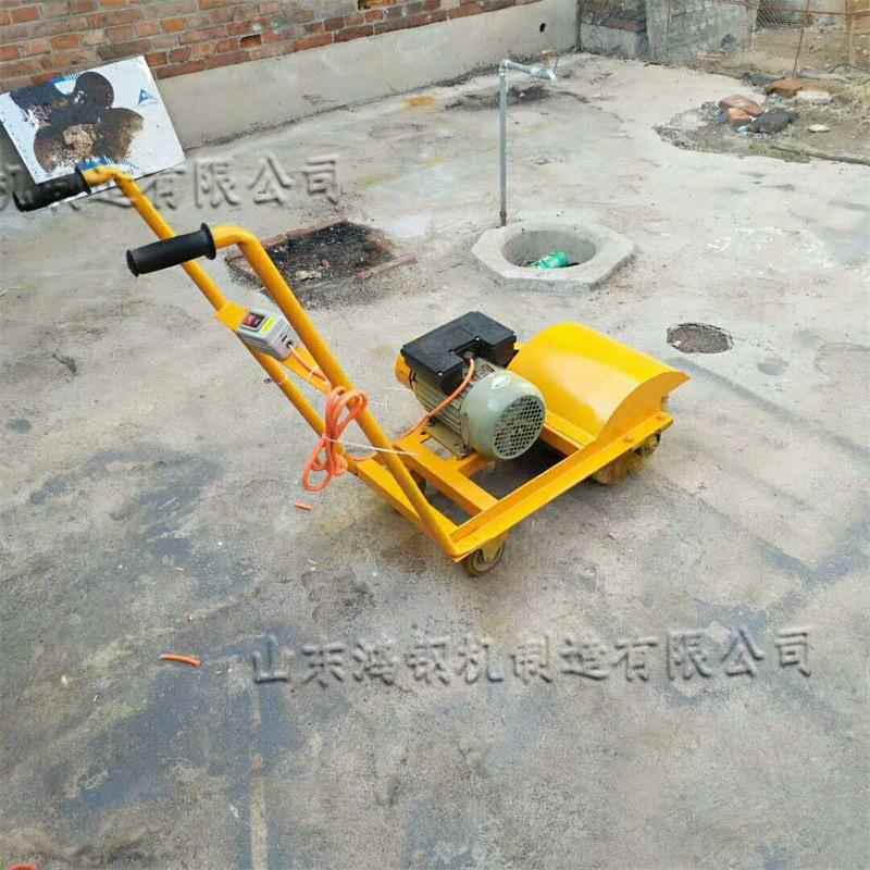 槽钢彩钢瓦翻新电动打磨机 屋面防腐维护 手推式钢板型材除锈设备