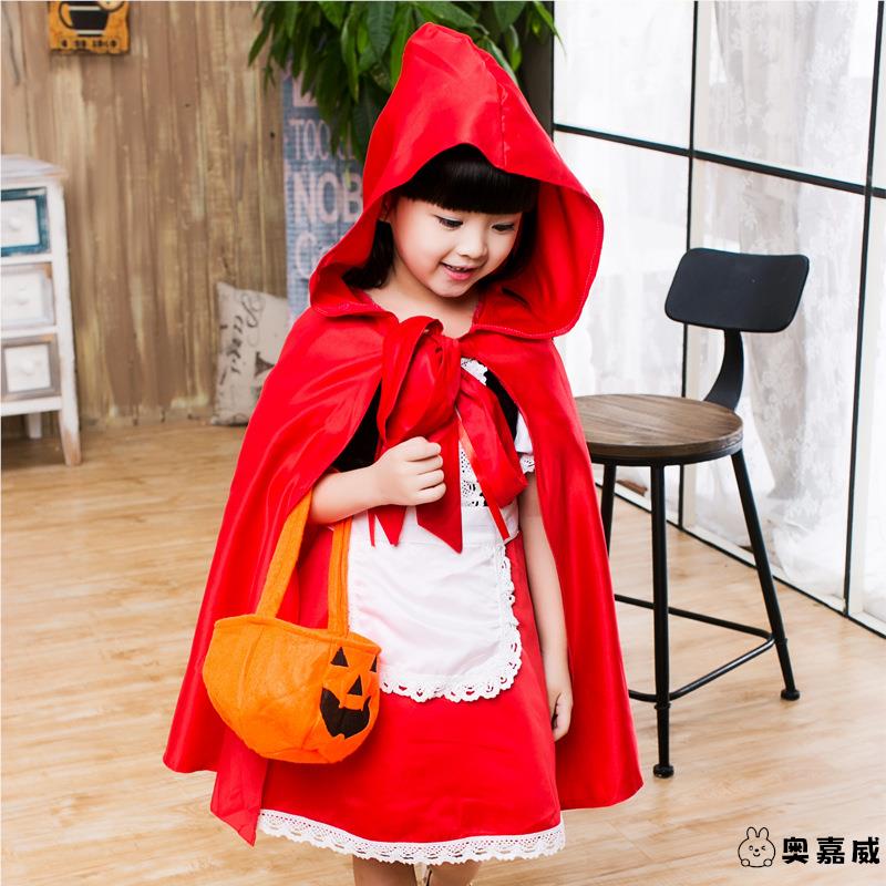 圣诞万圣节小红帽演出服cosplay斗篷话剧表