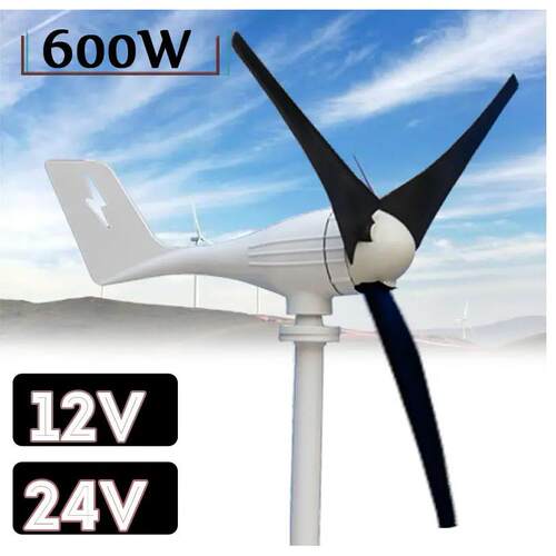 6峰00W值12V/4V力/248V风力发电机FD-600w3叶片卧式家用风发电机