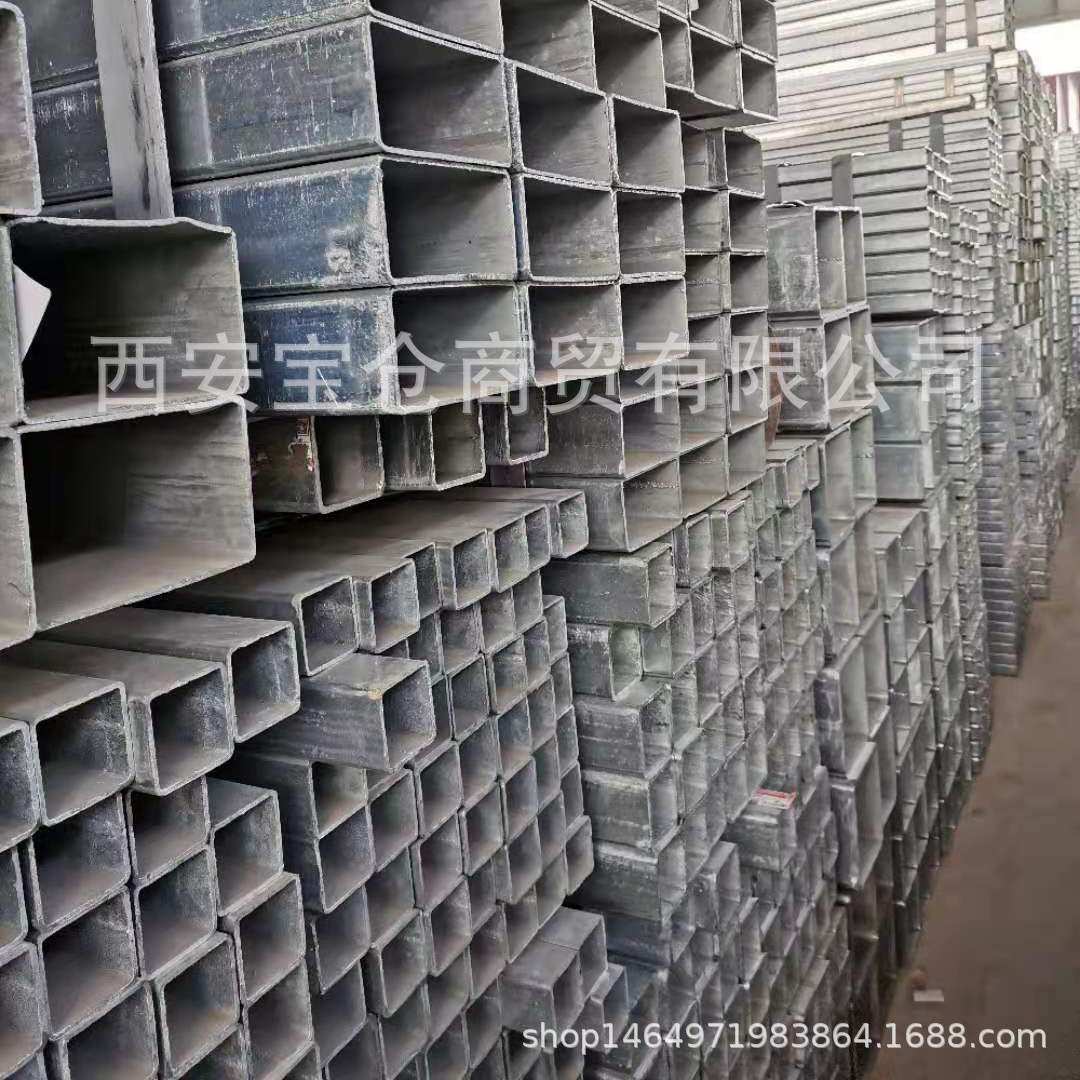 宝仓钢材销售直角方管Q235B厚壁无缝方管大口径20#无缝方矩管过磅