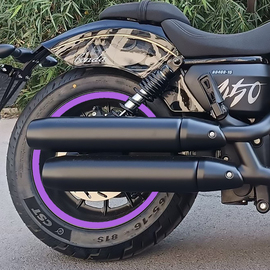 摩托车轮胎防水贴花适用金吉拉450轮毂，改色膜16寸钢圈贴改装装饰