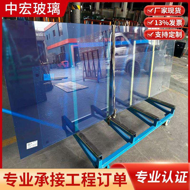 厂家直销夹胶渐变钢化玻璃酒店淋浴房办公室隔断彩色艺术玻璃