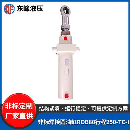 非标焊接圆油缸ROB80行程250-TC-I船舶机械设备工程液压油缸