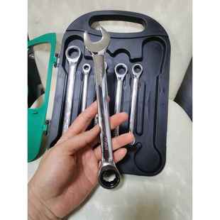 427棘轮7件套扳手套装 镜双向棘快金速五工具面开口轮梅花两用扳手