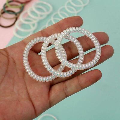 Phone line hair band thin small head rope tie hair rubber ba