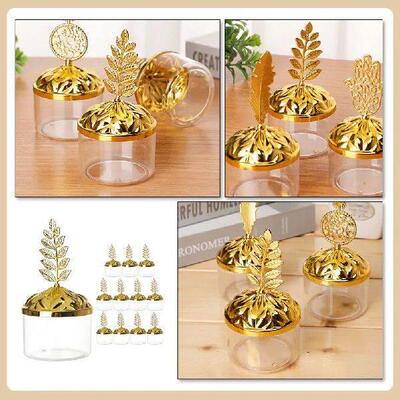 12pcs Candy Box Transparent Plastic Containers for Wedding