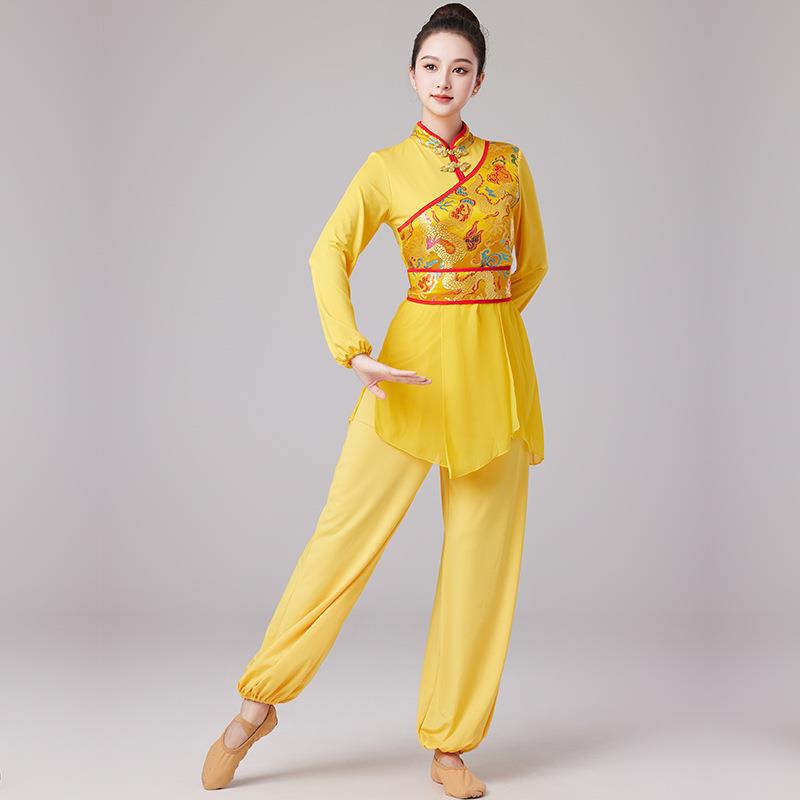 新款春英广场舞新年舞蹈蒸蒸日上同款演出服装秧歌舞蹈鼓舞服装