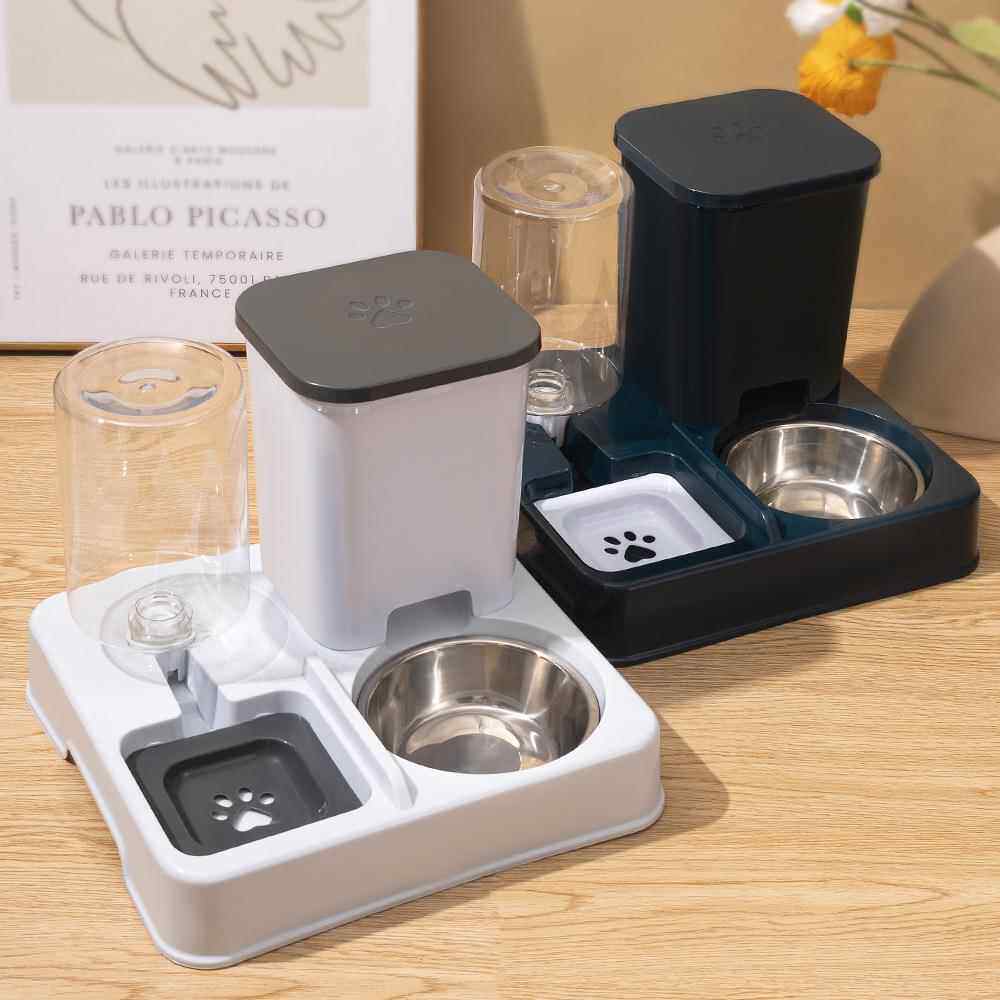 猫咪自动喂食器饮水机二合一猫食盆两用大容量狗碗喝水宠物猫水碗